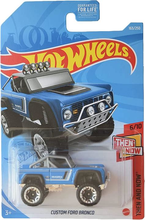 Amazon Hot Wheels Custom Ford Bronco Blue 163 250 Then And Now