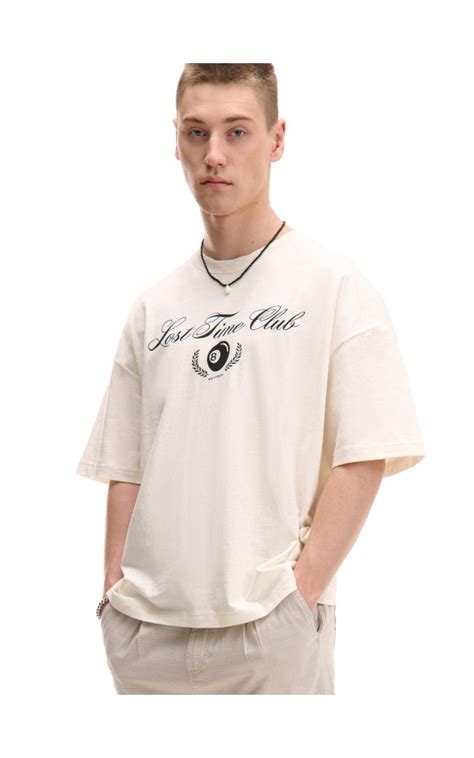 T Shirt Con Stampa Colore Nude CROPP DE X