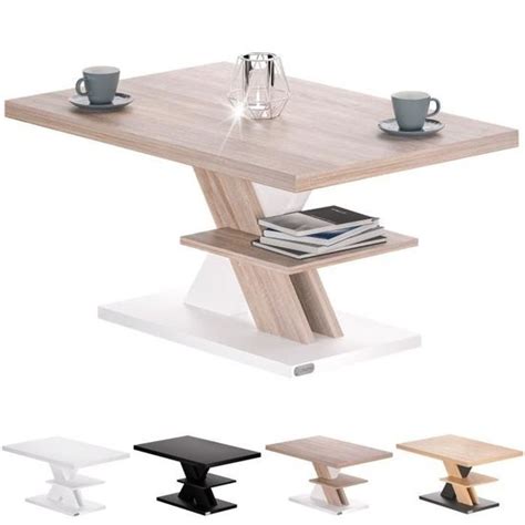 Casaria Table Basse Blanc Ch Ne X X Cm Table De Salon Kg Table