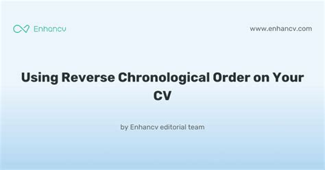 Reverse Chronological Cv Stuck In The Past Or Future Proof