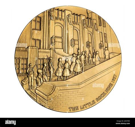 Little Rock Nine Congressional Gold Medal Front Stock Photo Alamy