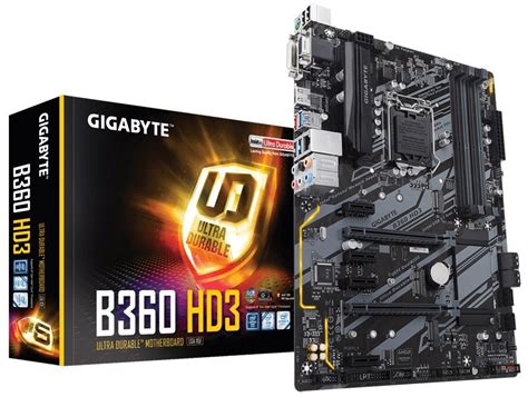 Gigabyte B360 HD3 Intel B360 Coffee Lake LGA1151 ATX Desktop ...