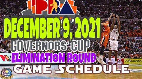 Pba Game Schedule Dec Thursday Pba Governor S Cup