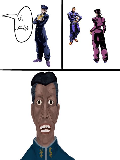 Okuyasu Thinks He Looks Friendly By Me Rshitpostcrusaders