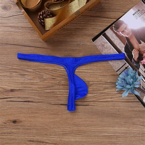 Men Low Rise Breathable Bulge Pouch Bikini G String Underwear T Back Micro Thong Ebay