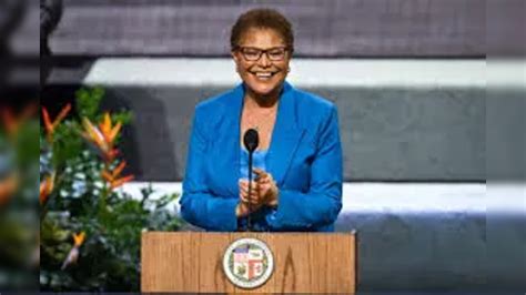 Karen Bass Getty House Intruder Karen Bass La Mayors Windsor Square