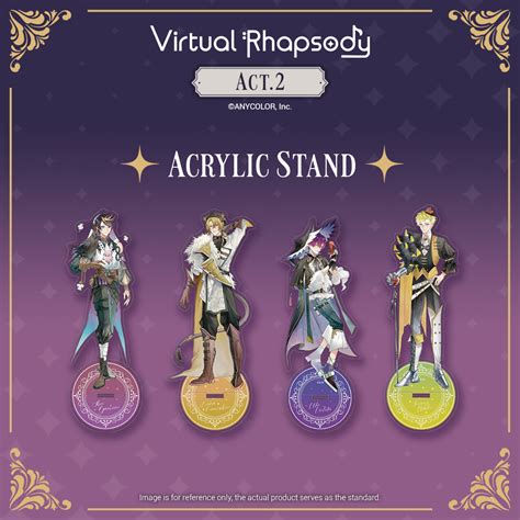 acrylic stand actii virtual rhapsody  singapore