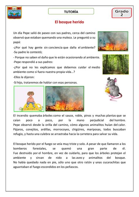 Actividad 4 20 Junio Tutorìa El bosque herido Un día Pepe salió