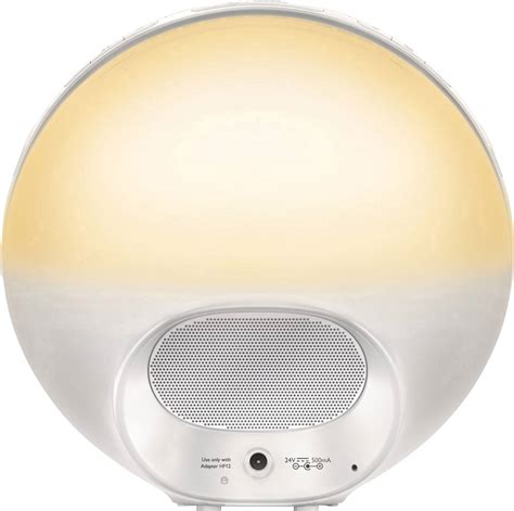 Réveil lumineux Philips HF3510 01 blanc Conrad fr