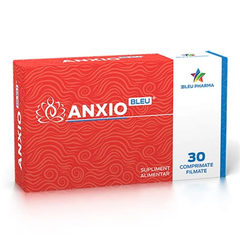 AnxioBleu 30 Comprimate Filmate Bleu Pharma Pret Avantajos Minifarm