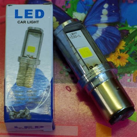 Led лампа для мотоцикла скутера цоколь H6, Ba20d ближний дальний свет ...