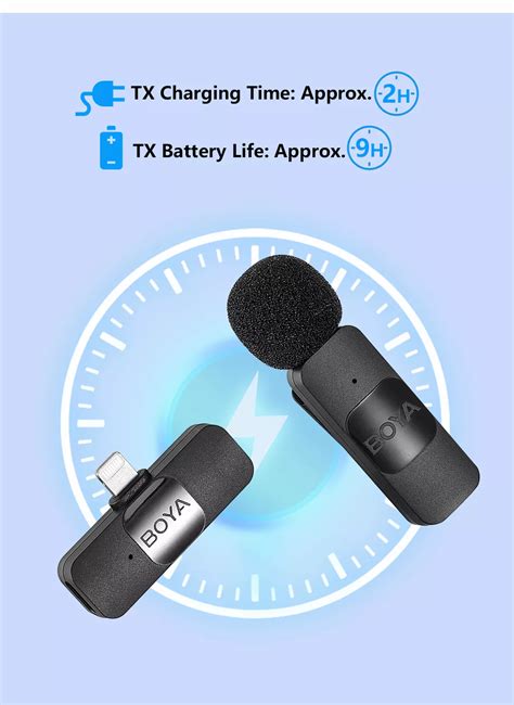 BOYA BY-V Ultracompact 2.4GHz Wireless Microphone System - boyathailand