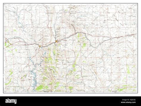 Rock Springs Wyoming Map 1954 1250000 United States Of America By