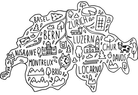 Swiss Kids Coloring Pages