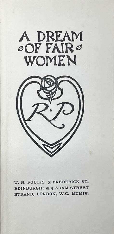 Tennyson Lord A Dream Of Fair Women The Lady Of Shalott By Alfred