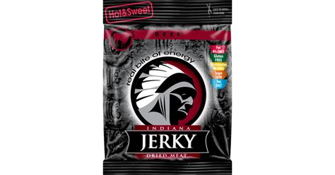 Indiana Jerky 25g hovězí hot sweet Fitnessdk