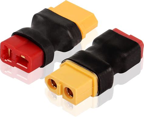 Amazon.com: YAODHAOD 2PCS XT60 Female to Deans T Plug Female Connector ...