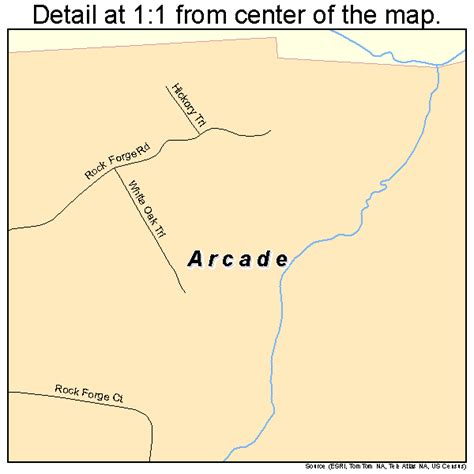Arcade Georgia Street Map 1302648