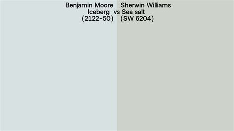 Benjamin Moore Iceberg 2122 50 Vs Sherwin Williams Sea Salt SW 6204