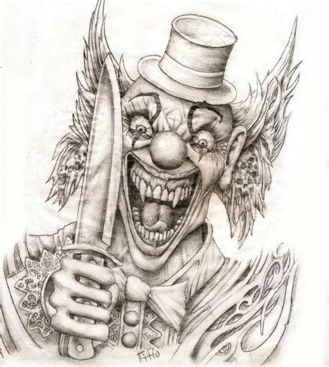 Pin by Weißer Hai on CLOWN Clown tattoo Evil clown tattoos Tattoo