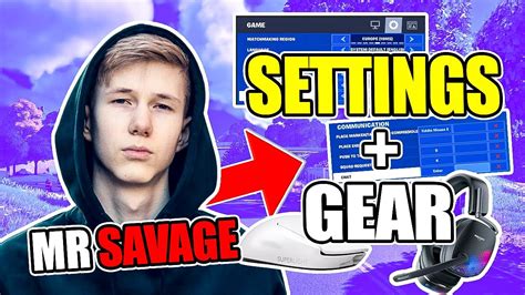 MrSavage Fortnite OG Settings His Sens And Setup INSANE BUILD YouTube