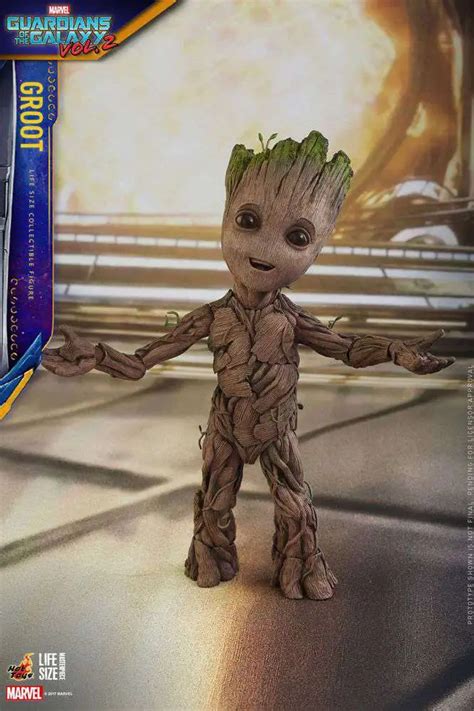 Marvel Guardians Of The Galaxy Vol Life Size Groot Collectible Figure Hot Toys Toywiz