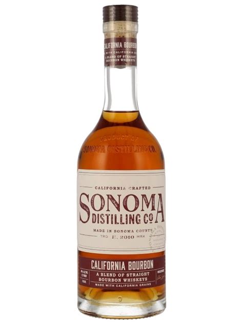 Sonoma County California Bourbon Blend Straight Bourbon