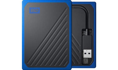 Wd My Passport Go Ssd 500gb Usb 3 2 Gen 1 Niebieski Dyski Zewnętrzne Ssd Sklep Komputerowy