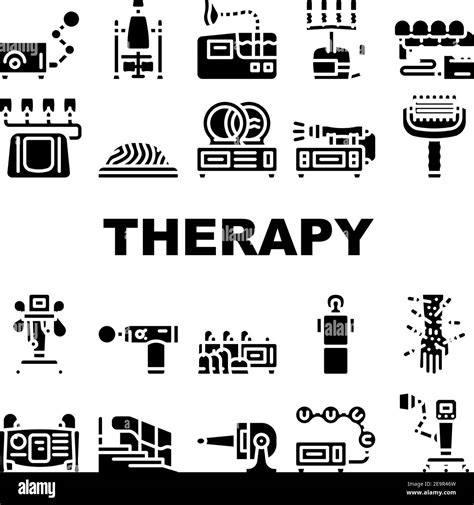 Physical Therapy Aid Collection Icons Set Vector Stock Vector Image