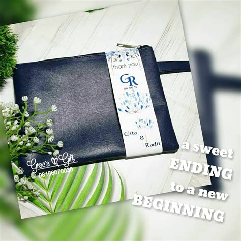 Wedding Souvenir Bandung Di Instagram Simple Elegance Leather Pouch