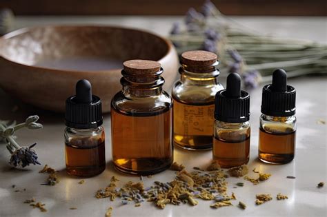 Premium Ai Image Blend Of Essential Oils For Skin Care And Healing