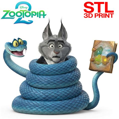 🐍 Zootopia 2 : Gary De'Snake and Milton Lynxley 3D PRINT Model・ STL