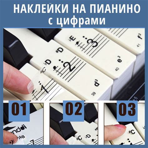 Наклейки на клавиши пианино (фортепиано) - купить с доставкой по ...