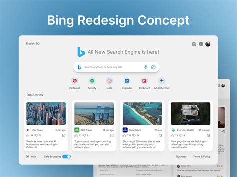 Dribbble Bing Redesign Concept 517269png By Aish Haruray