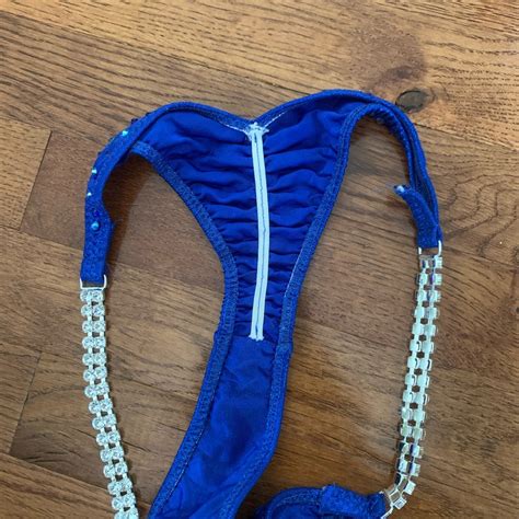 Lucky Buns Bikini Bodybuilding Competition Suit In Bl Gem