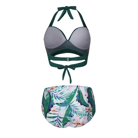 DOPI Retro Gathers Bikini New Sexy Swimsuit Retro Fresh Summer Swimsuit Walmart