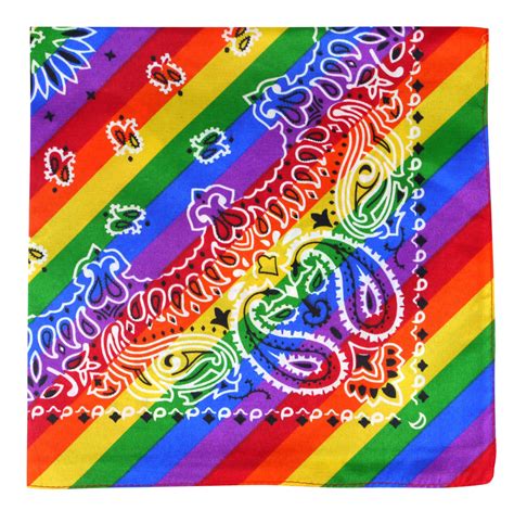 Unisex Adult Rainbow Gay Pride Bandana Neck Scarf