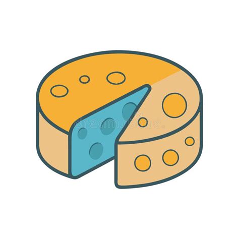 Gouda Cheese Graphic For Cheese Lovers Stock Illustration
