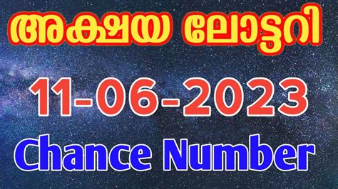 Akshaya Result Kerala Lottery Guessing Number Today 11 06 2023 YouTube