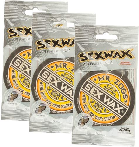 Amazon Sex Wax Air Freshener 3 Pack Coconut Limited Edition Automotive