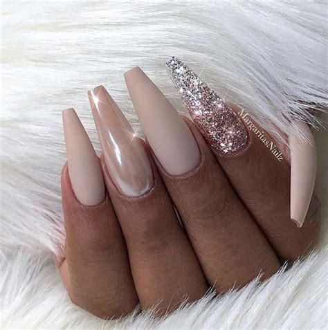 Pretty Nude Coffin Nails That Anyone Can Pull Off StayGlam