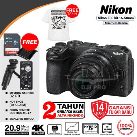 Nikon Z30 kit 16-50mm Nikon Z 30 16-50 Mirrorless Camera Garansi Resmi ...