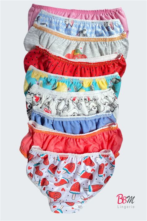 Calcinha Infantil Malha Confortável BBM Lingerie Lingerie direto da Fábrica