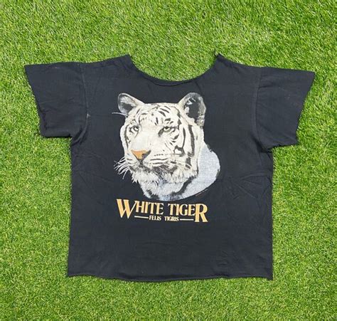 Vintage White Tiger Felis Tigris T Shirt Tee Size Sma Gem