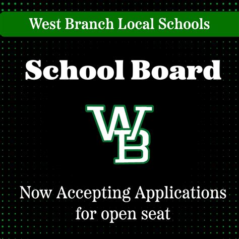 West Branch School Board Seeks Applicants to Fill Open Seat | Post Detail