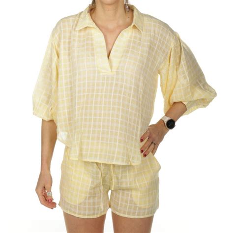 Alice Et Maman Pyjama Dua Lipa Tetra Geel Lingerie Ohlala