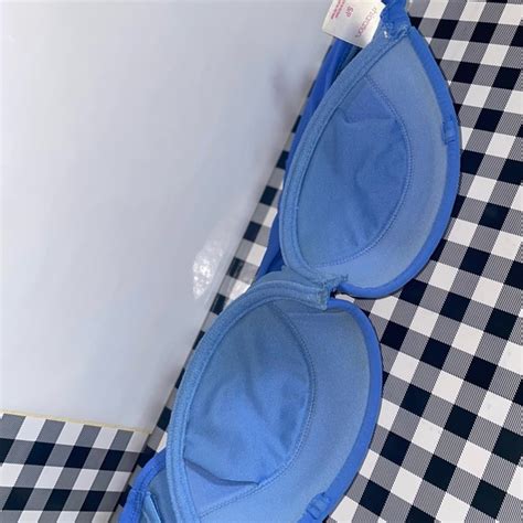 Xhilaration Swim Periwinkle Studded Strapless Bikini Swimsuit Top Poshmark