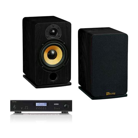 Rotel A11 Tribute Edition Black + Davis Acoustics Eva Ash Black - Home ...