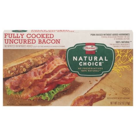 Hormel® Natural Choice® Fully Cooked Uncured Bacon 252 Oz Kroger