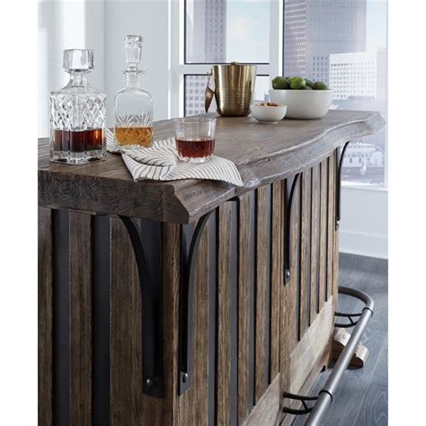 Live Edge Wooden Home Bar Homesquare